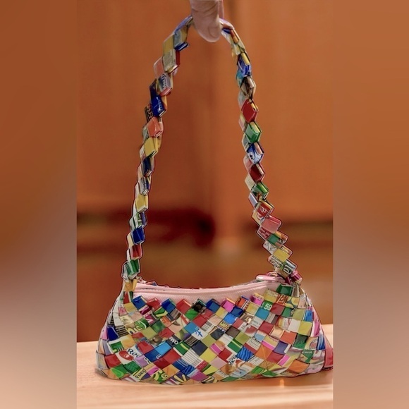 Vintage Handbags - Vintage Candy Gum Wrapper Purse Hand Bag 90's Style Retro Purses